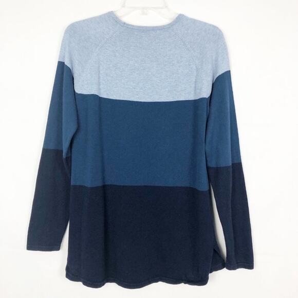 Jean Pierre 100% Cotton Color Block Sweater Size Large - Picture 6 of 9
